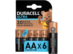 DURACELL Ultra Alkalin 6`lı AA Kalem Pil